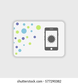 Smartphone sun icon illustration isolated vector sign symbol