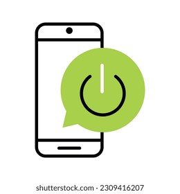 ilustración vectorial de la desconexión de smartphone