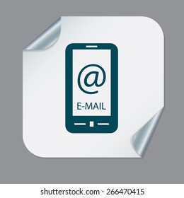 smartphone with the symbol mail.