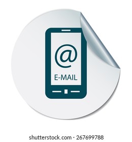 smartphone with the symbol mail.