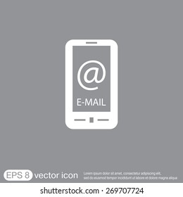 smartphone with the symbol mail.