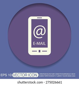 smartphone with the symbol mail.