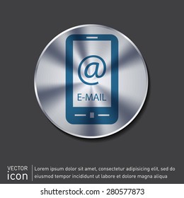 smartphone with the symbol mail.