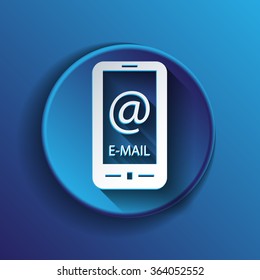 smartphone with the symbol mail.