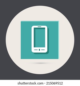 smartphone with the symbol rss