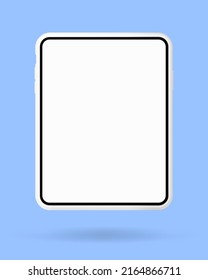 tablet para smartphone 3d pantalla blanca. vector de teléfono móvil Isolación ilustración.