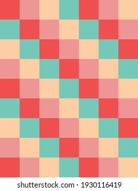 Smartphone or Tablet checked wallpaper in four different colors. Vector file, fully adjustable. Suitable for prints