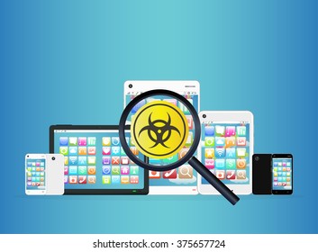 smartphone and tablet detected virus 