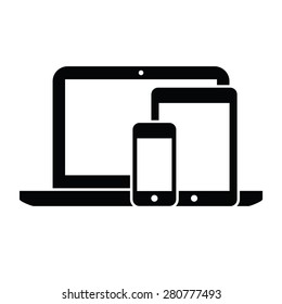 smartphone, tablet and laptop icon
