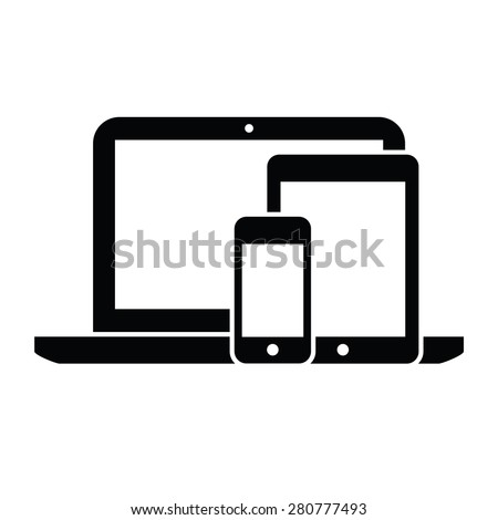 smartphone, tablet and laptop icon