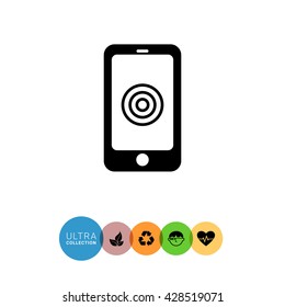 Smartphone with tap sign