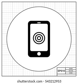 Smartphone with tap sign
