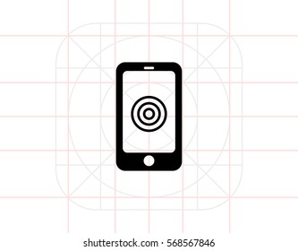Smartphone with tap sign