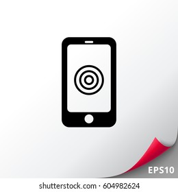 Smartphone with tap sign