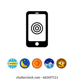 Smartphone with tap sign