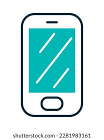 Smartphone-Technologie-Symbol einzeln