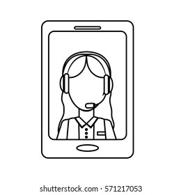 smartphone technical services icon image, vector illustration, design