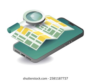Smartphone technology application location map
