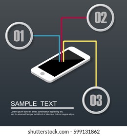 Smartphone Technology and Communication. Vector illustration