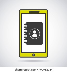 smartphone technology device electronic icon vector illustration design