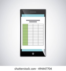 smartphone technology device electronic icon vector illustration design