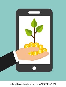 smartphone technology device electronic icon