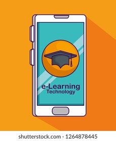 smartphone technology with elearning education to study