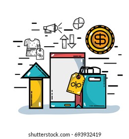 smartphone technology with finance plan information