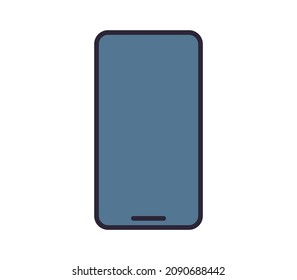 Smartphone and technology flat vector illustration.