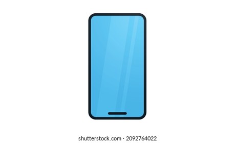 Smartphone and technology flat vector illustration.