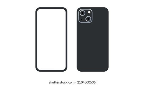Smartphone and technology flat vector illustration.