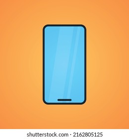 Smartphone and technology flat vector illustration.