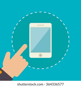 Smartphone technology graphic