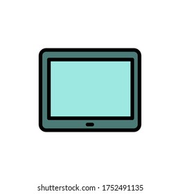 Smartphone, icono tecnológico. Color simple con elementos de vector de contorno iconos de comunicación para ui y ux, sitio web o aplicación móvil