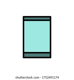 Smartphone, icono tecnológico. Color simple con elementos de vector de contorno iconos de comunicación para ui y ux, sitio web o aplicación móvil