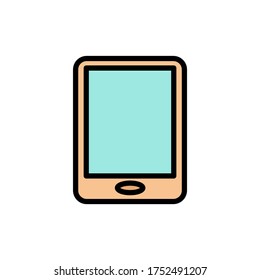 Smartphone, technology icon. Simple color with outline vector elements of communication icons for ui and ux, website or mobile application