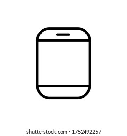 Smartphone, icono tecnológico. Línea simple, contorno vectorial elementos de iconos de comunicación para ui y ux, sitio web o aplicación móvil
