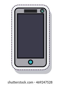 smartphone technology isolated icon vector illustration design