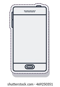 smartphone technology isolated icon vector illustration design