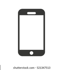 smartphone technology line icon vector illustration design