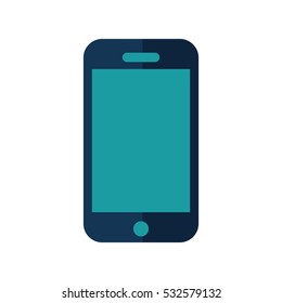 smartphone technology line icon vector illustration design