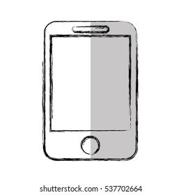 smartphone technology line icon vector illustration design