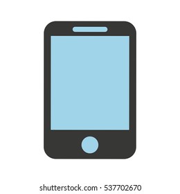smartphone technology line icon vector illustration design