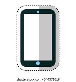 smartphone technology line icon vector illustration design