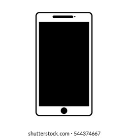 smartphone technology line icon vector illustration design