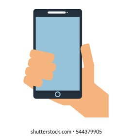 smartphone technology line icon vector illustration design