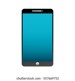 smartphone technology line icon vector illustration design