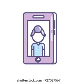smartphone technology with man picture