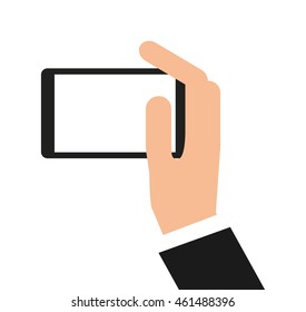 smartphone technology portable icon vector isolated graphic