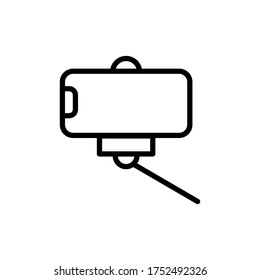 Smartphone, technology, selfie stick icon. Simple line, outline vector elements of communication icons for ui and ux, website or mobile application